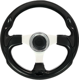 GAFFRIG URETHANE STEERING WHEEL WITH COLORED INSERTS BLACK