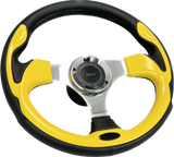 GAFFRIG URETHANE STEERING WHEEL WITH COLORED INSERTS YELLOW