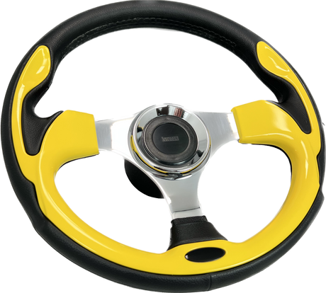 GAFFRIG URETHANE STEERING WHEEL WITH COLORED INSERTS YELLOW