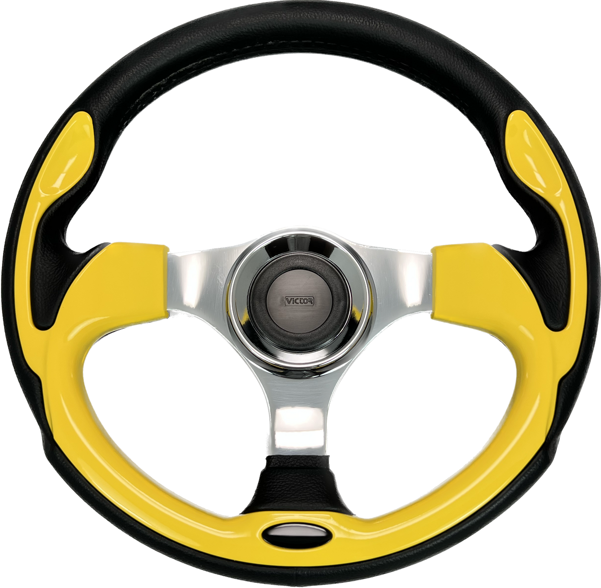 GAFFRIG URETHANE STEERING WHEEL WITH COLORED INSERTS YELLOW