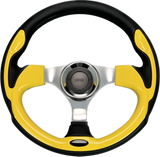 GAFFRIG URETHANE STEERING WHEEL WITH COLORED INSERTS YELLOW