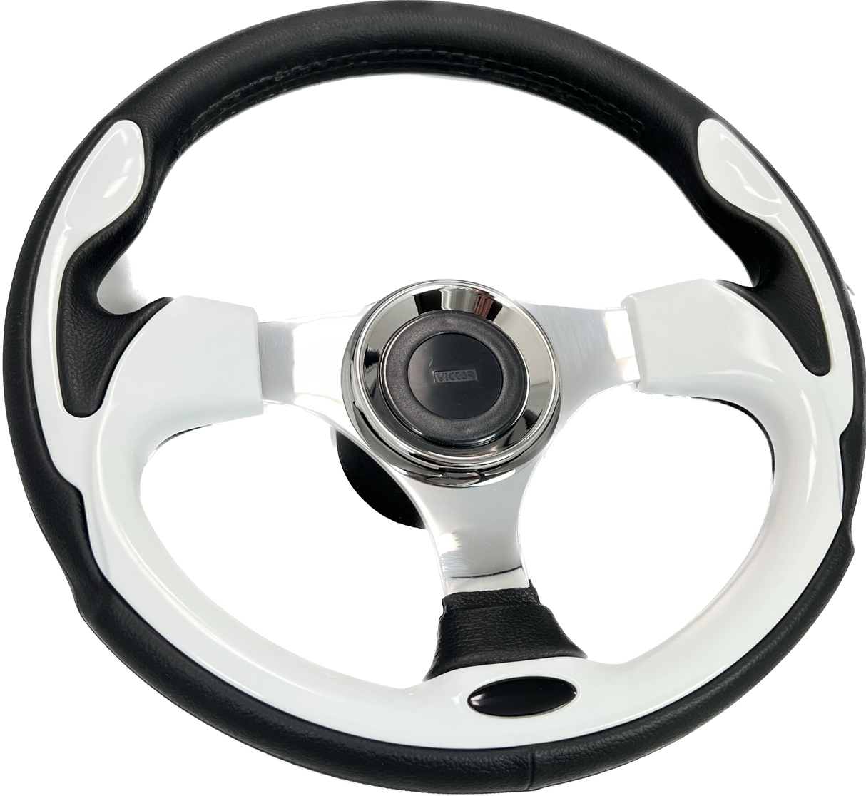 GAFFRIG URETHANE STEERING WHEEL WITH COLORED INSERTS WHITE