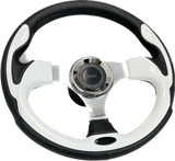 GAFFRIG URETHANE STEERING WHEEL WITH COLORED INSERTS WHITE