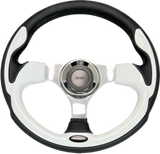 GAFFRIG URETHANE STEERING WHEEL WITH COLORED INSERTS WHITE