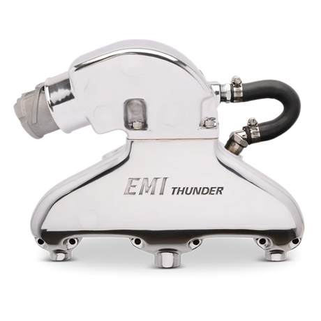 EDDIE MARINE EMI THUNDER EXHAUST SYSTEM - SB CHEVY WITH STANDARD ALUMINUM RISER