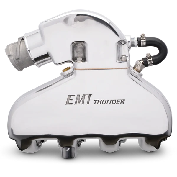 EDDIE MARINE EMI THUNDER EXHAUST SYSTEM - BB CHEVY WITH STANDARD ALUMINUM RISERSRISERS
