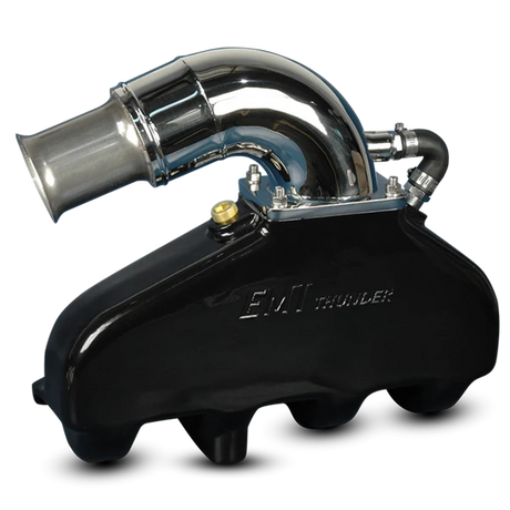 EDDIE MARINE EMI THUNDER EXHAUST SYSTEM - BB CHEVY WITH SS SILENT CHOICE RISER