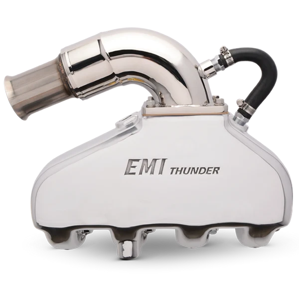 EDDIE MARINE EMI THUNDER EXHAUST SYSTEM - BB CHEVY WITH SS SILENT CHOICE RISER