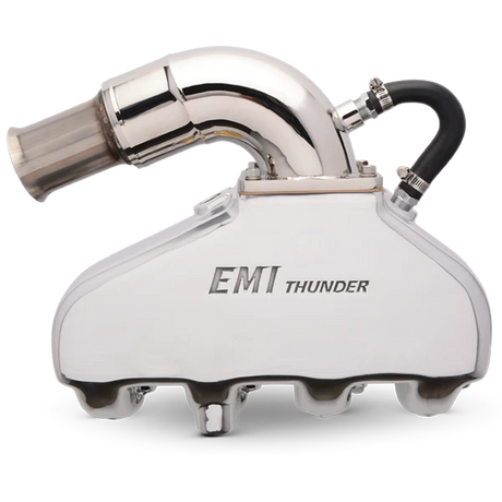 EDDIE MARINE EMI THUNDER EXHAUST SYSTEM - BB CHEVY WITH SS SILENT CHOICE RISER