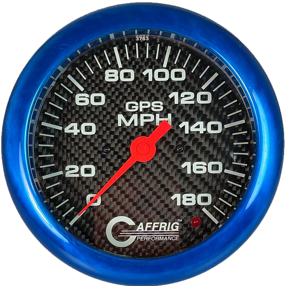 GAFFRIG 4 5/8 INCH GPS SPEEDOMETER KIT - CARBON FIBER - 90 MPH, 120 MPH, 180 MPH