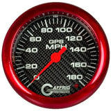 GAFFRIG 4 5/8 INCH GPS SPEEDOMETER KIT - CARBON FIBER - 90 MPH, 120 MPH, 180 MPH