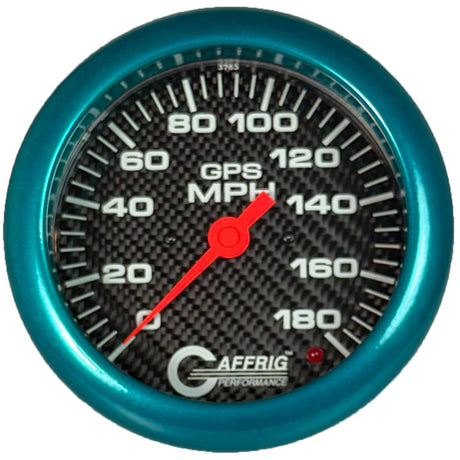 GAFFRIG 4 5/8 INCH GPS SPEEDOMETER KIT - CARBON FIBER - 90 MPH, 120 MPH, 180 MPH