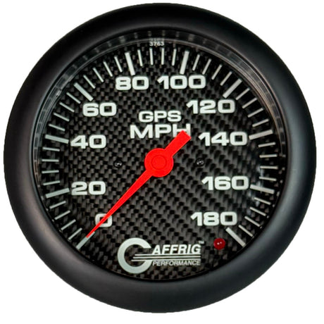 GAFFRIG 4 5/8 INCH GPS SPEEDOMETER KIT - CARBON FIBER - 90 MPH, 120 MPH, 180 MPH