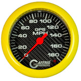 GAFFRIG 4 5/8 INCH GPS SPEEDOMETER KIT - CARBON FIBER - 90 MPH, 120 MPH, 180 MPH