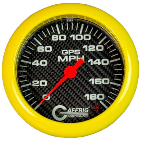 GAFFRIG 4 5/8 INCH GPS SPEEDOMETER KIT - CARBON FIBER - 90 MPH, 120 MPH, 180 MPH