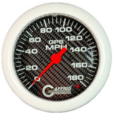 GAFFRIG 4 5/8 INCH GPS SPEEDOMETER KIT - CARBON FIBER - 90 MPH, 120 MPH, 180 MPH
