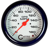 GAFFRIG 4 5/8 INCH GPS SPEEDOMETER - HEAD ONLY - WHITE - 90 MPH, 120 MPH, 180 MPH
