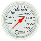 GAFFRIG 4 5/8 INCH GPS SPEEDOMETER - HEAD ONLY - WHITE - 90 MPH, 120 MPH, 180 MPH