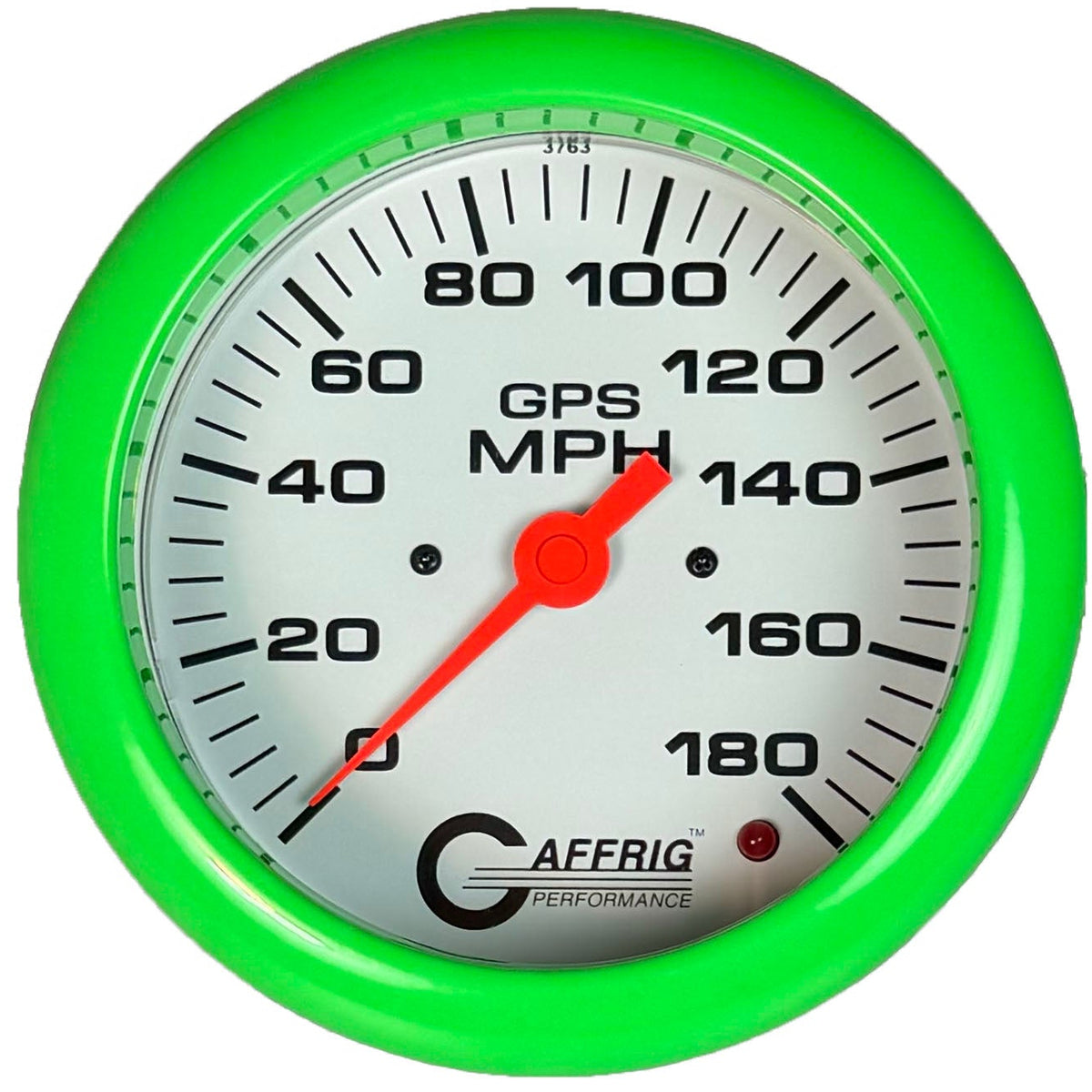 GAFFRIG 4 5/8 INCH GPS ANALOG SPEEDOMETER KIT - WHITE - 90 MPH, 120 MPH, 180 MPH