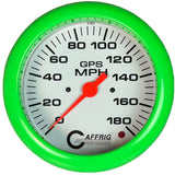 GAFFRIG 4 5/8 INCH GPS ANALOG SPEEDOMETER KIT - WHITE - 90 MPH, 120 MPH, 180 MPH
