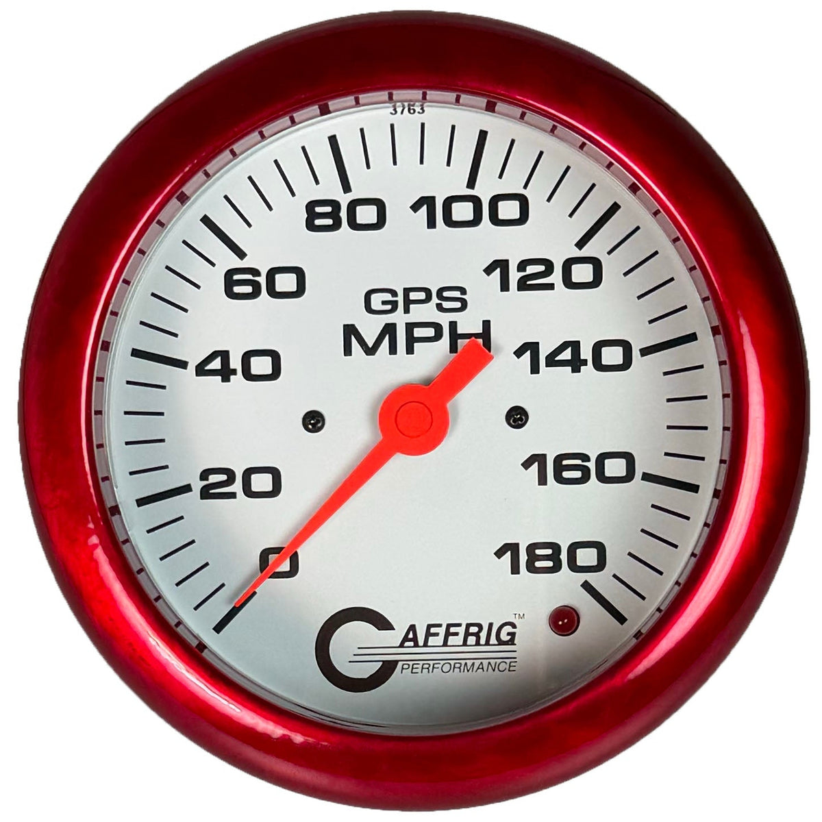 GAFFRIG 4 5/8 INCH GPS ANALOG SPEEDOMETER KIT - WHITE - 90 MPH, 120 MPH, 180 MPH