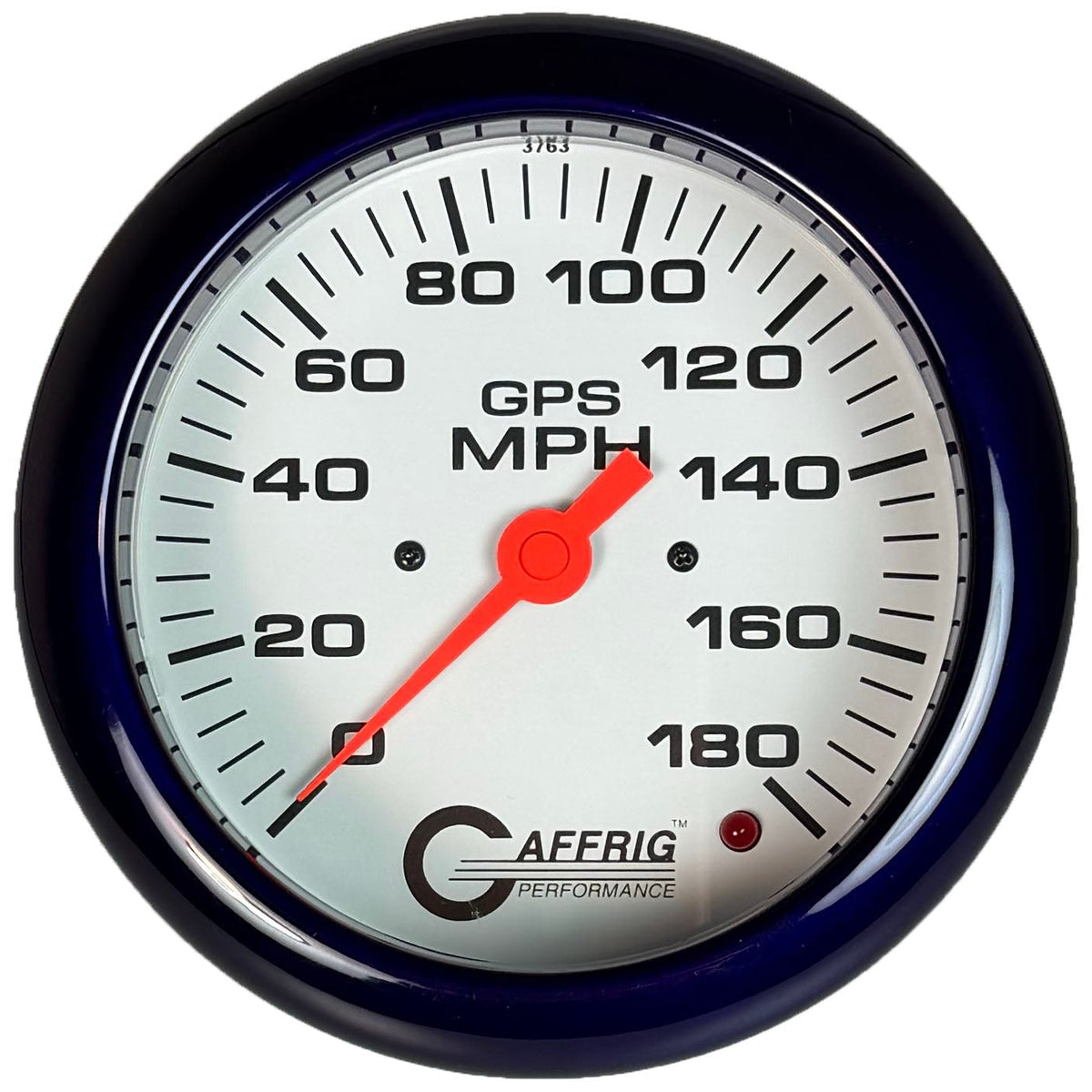 GAFFRIG 4 5/8 INCH GPS ANALOG SPEEDOMETER KIT - WHITE - 90 MPH, 120 MPH, 180 MPH