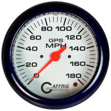 GAFFRIG 4 5/8 INCH GPS ANALOG SPEEDOMETER KIT - WHITE - 90 MPH, 120 MPH, 180 MPH