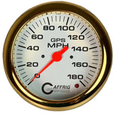 GAFFRIG 4 5/8 INCH GPS ANALOG SPEEDOMETER KIT - WHITE - 90 MPH, 120 MPH, 180 MPH