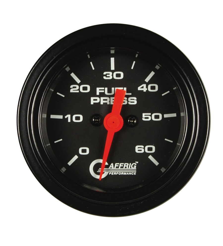 GAFFRIG PART #5050 2 INCH ELECTRIC FUEL PRESSURE 0-60 PSI BLACK - 270 DEGREE SWEEP