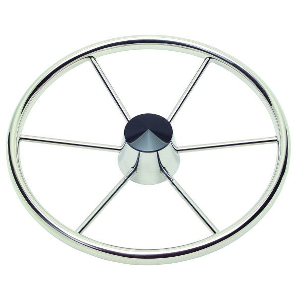 GAFFRIG STEERING WHEEL 6 SPOKE STAINLESS STEEL