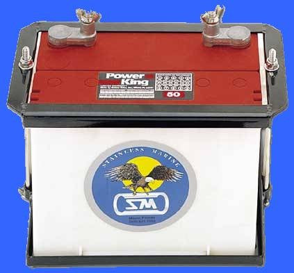 Battery Box, Stainless Marine 24 